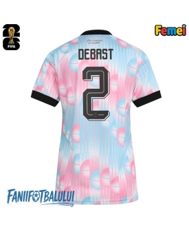 Belgia Zeno Debast #2 Echipament de Fotbal Replică Mondial 2026 Femei Deplasare